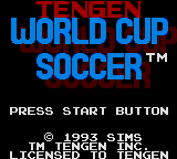 Tengen World Cup Soccer